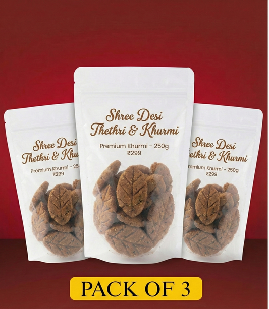 Shree Desi Premium Khurmi - Pack of 3 (Authentic Traditional Sweet Snack)Shree Desi Premium Khurmi - Pack of 3 (Authentic Traditional Sweet Snack)
